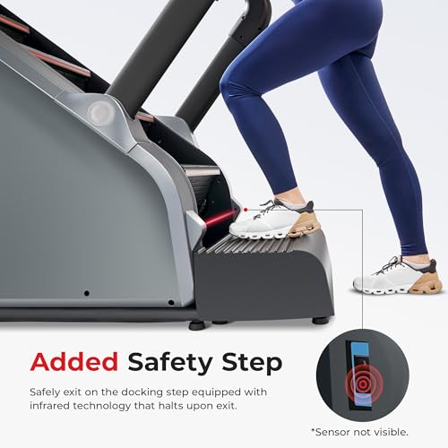 Image of Sunny Health & Fitness Premium High-Intensity Smart Stepper Stair Climber, Commercial Grade, Cardio Workout Programs, Free SunnyFit App Bluetooth Connection, 350-400 LB Weight Capacity