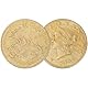 STOBOK 2Pcs Antike Gedenkmünze USA Vereinigten Staaten Amerikanischen Liberty Dollar Münze Retro Alten Münzen Sammeln Souvenir Geschenk (Goldene)