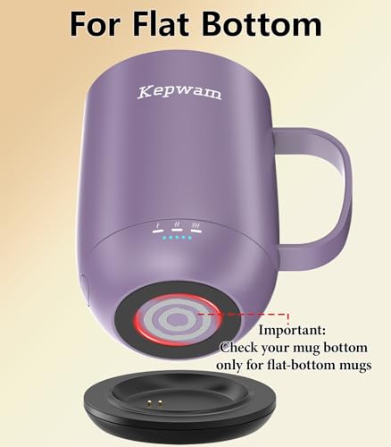 Image of Kepwam Charging Coaster - Compatible with Kepwam T1, T2, and T2 Plus Self-Heating Coffee Mugs