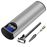 Lvhan Elektrische Digitale Reifenpumpe - Luftkompressor Elektrische Luftpumpe,Portable Reifenpumpe mit LCD Display für Auto, Fahrrad, Motorrad, Basketball, Football