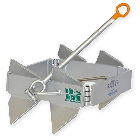 Slide Anchor Box Anchor for Boats, Offshore, Small,Silver Cover