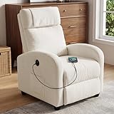 【Dossier Réglable 】Ce fauteuil relax propose 3 modes de détente - position assise, inclinaison partielle et allongement. Il suffit de vous pencher vers l'arrière pour ajuster le dossier selon l'angle désiré (90°-160°), tandis que le repose-pieds se relève simultanément pour un soutien complet de la tête aux pieds.