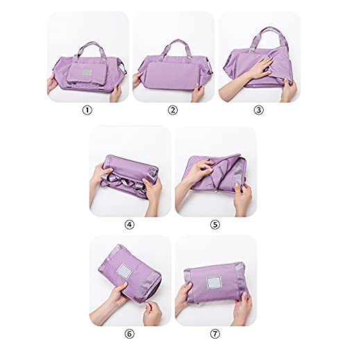 TaoHaoHuo Opvouwbare plunjezak voor reizen gym sport yoga, waterdichte draagtas draagtas met grote capaciteit… - Image 7
