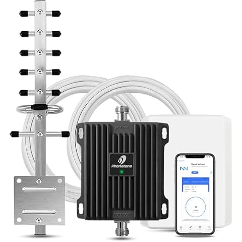 Cell Phone Booster for Home, Supports Verizon, ATT, T-Mobile and Other US Carriers' Band 4 and Band 66, with High Gain Directional Antennas, Coverage up to 4500 sq.ft Cover