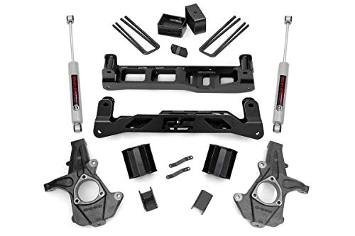 Rough Country 5" Suspension Lift Kit with Strut Spacers/N3 Shocks for Chevy Silverado & GMC Sierra 1500 (2014-2018 w/Stock Cast Steel Control Arms)