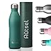 Autsel Gourde Isotherme 500ml Bouteille Isotherme en Inox Ergonomique Gourde Thermos Isotherme Inox à Double Paroi sous Vide Étanche Bouteille d’eau Isolée sans BPA pour Maintenir Froid et Chaud