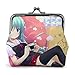 Produktbild Nettes Anime-Mädchen-blaues Haar-Leder-Geldbörsen-Druckschloss Kleine Geldbörse-Clutch für Damen-Mädchen-ModeHochwertige Mikrofaser-Leder-Geldbörse