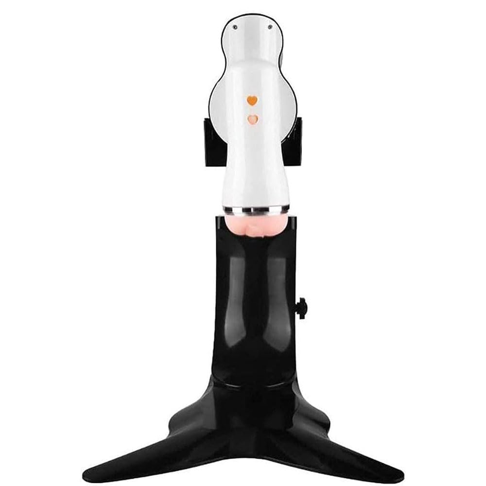 Macchina per Pompini Telescopica Automatica con Supporto, Masturbatori Elettrici per Coppe da Uomo, Giocattoli Sessuali con Fica Tascabile Masturbatore Vaginale Realistico con Vibrazione