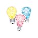 Carson Dellosa - Light Bulbs Colorful Cut-Outs, Classroom Décor, 51 Pieces