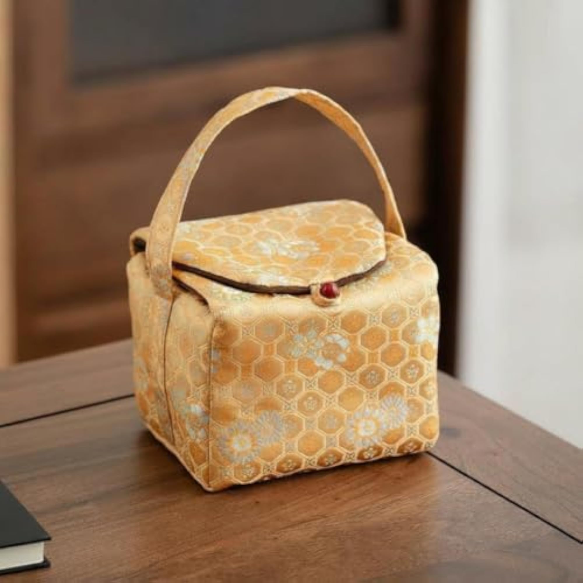 Portable Tea Ware Storage Case, Handmade Chinese Style