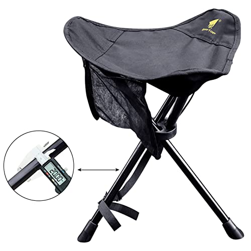 GEERTOP Sgabello Pieghevole Treppiedi da Campeggio...