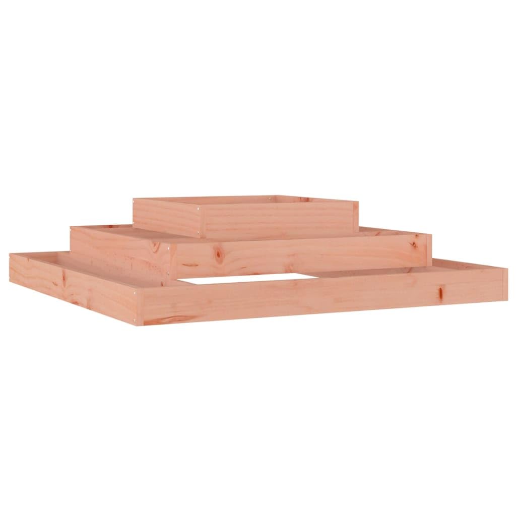 vidaXL Jardinière, Bac à Fleurs à 3 Niveaux, Lit Surélevé, Support de Plantes, Boîte à Fleurs, Décoration de Jardin Patio Terrasse, Marron Bois de Douglas Massif