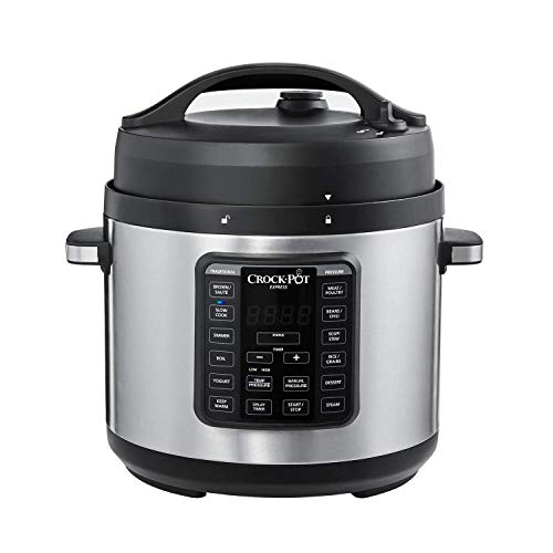 Crock-Pot 2100467 Express Easy Release | 6 Quart Slow, Pressure, Multi Cooker, 6QT