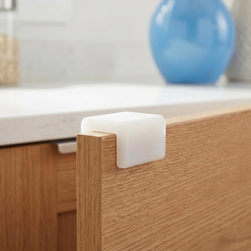 TOBBOMEY 12 Pack Silicone Cabinet Handle Corner Guards F Shaped Drawer Pull Protectors Baby Proof Edge Guards for Kitchen Cabinets Wardrobes Toddlers and Elderly