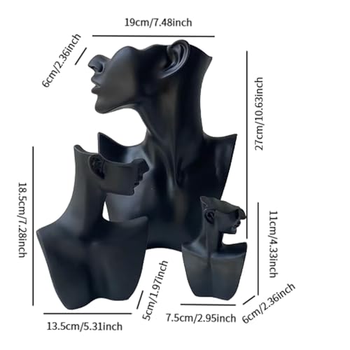 Support boucles d'oreilles kowaku présentoir bijoux mannequin buste