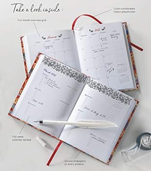 Calendar High Note 2022 Weekly & Monthly Softcover Planner 17-Month: August 2021 to December 2022, 5.75" x 7.75" by Dinara Mirtalipova Book