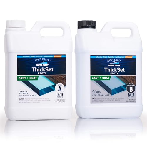 TotalBoat Thickset Deep Pour Epoxy Resin Kit - Gallon Crystal Cle...