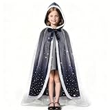 【Tela cómoda】Esta capa de princesa está hecha de fibra de poliéster suave y agradable para la piel y tela de malla. Los tirantes se ajustan con flexibilidad según las necesidades de la niña, asegurando que la capa se mantenga en su lugar y no se resbale.