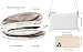 B BRENTANO Vegan Leather Multi-Pocket Crossbody Purse/Clutch with Card Slots, Removable Wristlet & Adjustable Shoulder Strap (Chevron Embroidered White)