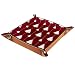 BestIdeas Kwadratowy kosz do przechowywania 16 × 16 cm, z czerwonymi choinkami, organizer pudełko na stół do domu, biura, akademika