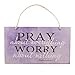 bouti1583 Pray About Everything Wooden Sign Decor 9.5