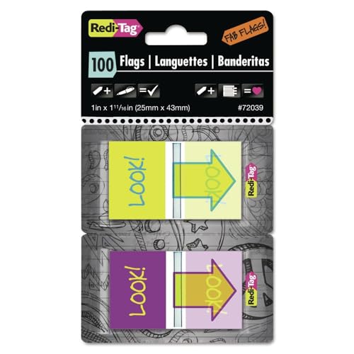 Marcapáginas pop-up Redi-tag para indexar al instante con dispensador portátil de 100 banderas
