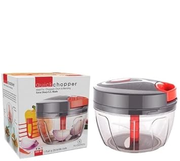 Manual Food Chopper Compact & Powerful Hand Held Vegetable Chopper/Blender