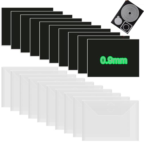 Image of 20PCS Dies & Stamps Storage Pockets and Magnet Sheets,0.9mm Thickness Magnetic Sheets for Dies Storage,7X5inch Craft Die Storage Envelopes,Magnetic Die Storage, Stamp and Die Storage Pockets