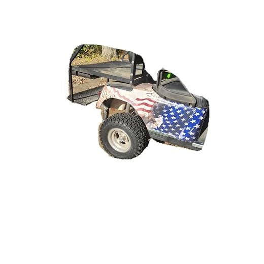 Large American Flag Golf Cart Decal Set