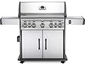 Napoleon Rogue SE 625 BBQ Grill, Stainless Steel, Natural Gas - RSE625RSIBNSS-1 - With Five Main Burners, Infrared Rear And Side Burner, Folding Side Shelves, Instant Failsafe Ignition