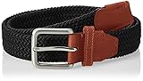 Cinturón JACK&JONES ACCESSORIES JACSPRING Woven Belt Noos Cinturón, Antracita, 105 cm para Hombre