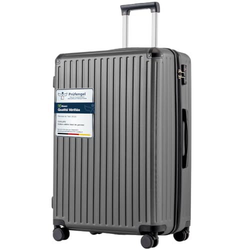 COOLIFE Grande Valise Rigide 75 cm, 93 L en PC+ABS, Légère et Robuste