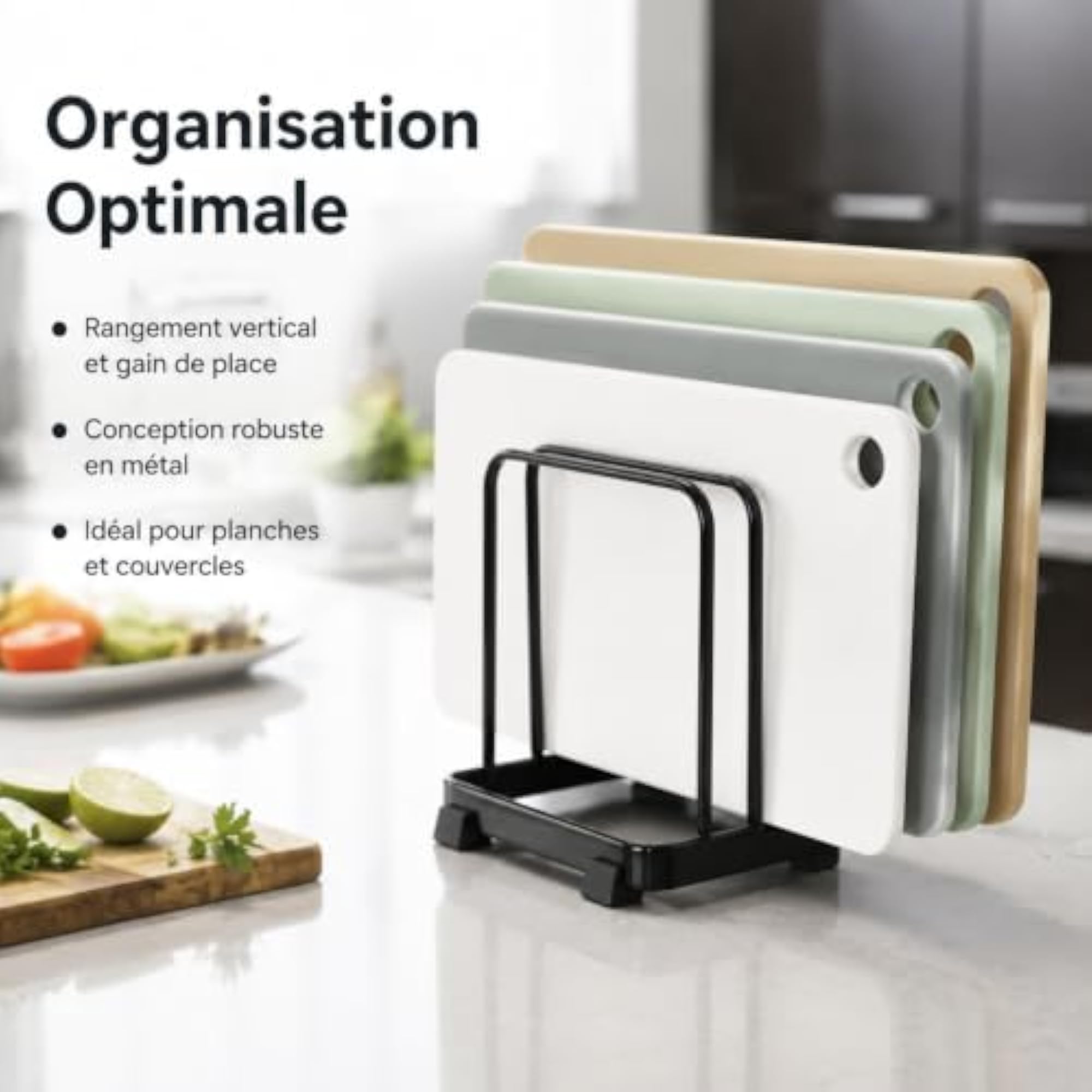 Metal Cutting Board Rack, Hygienic Board Storage