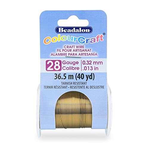 ColourCraft Wire 28ga Beadalon fil bronze pour vos ateliers de broderie