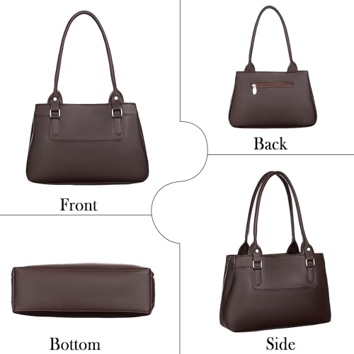 Image of Large Capacity Tote Bags For Womens Big Purses And Handbags Ladies Big Shoulder Bag (Marooon)