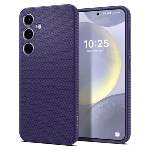 Spigen Liquid Air for Samsung Galaxy S24 Case, Galaxy S24 Back Cover (2024) - TPU｜Deep Purple