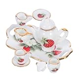 Accessoire polyvalent pour maison de poupée : ce mini service à thé peut également servir d’accessoire de cuisine pour une maison de poupée. il offre une décoration flexible pour divers agencements d’ustensiles de cuisine miniatures et pour la création de décors de maison de poupée diy. il comprend également une petite tasse à café et une tasse à café miniature