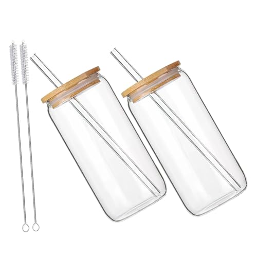 Healvian �W�t���A�C�X�R�[�q�[�J�b�v 500ml �K���X���X�g���[�t���̃K���X�J�b�v �A�\�[�g�J���[ 2�Z�b�g �V���v���V�b�N�ȃf�U�C�� �o�[�₠����V�[���ɍœK �ė��p�\