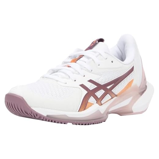 ASICS Femme Solution Speed FF 3 Sneaker, Blanc/Mauve poussiéreux, 36 EU
