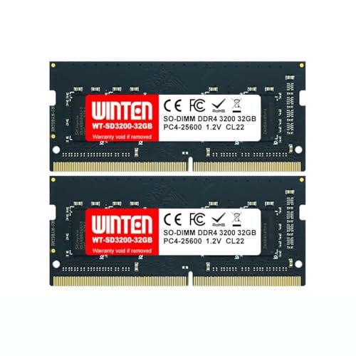 Amazon.co.jp: WINTEN ノートPC用メモリ DDR4-3200 64GB（32GB×2枚