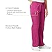 WonderWink Women's Wonderflex Faith Scrub Pant, Hot Pink, Small