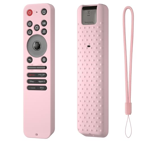 Adatto per LG MR25GA Magia Silicone Remote Controller Custodie Coperchio di protezione, TV Telecomando Manicotto protettivo per LG MR25GA (Rosa)