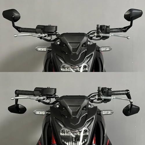 Espejos de extremo de manillar moto retrovisores Honda CB500F 1000R 3
