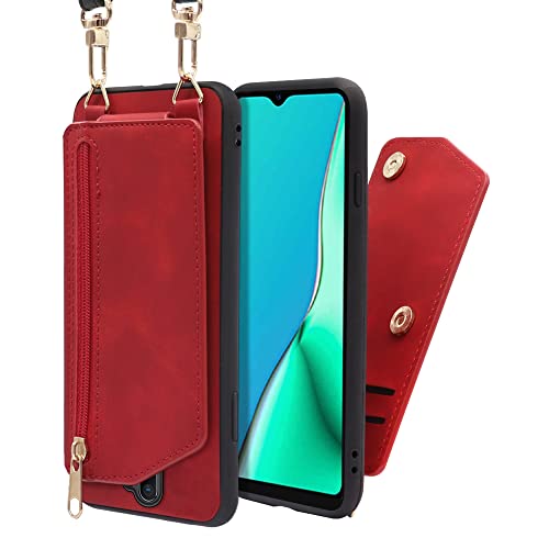 LOOF Shoulder-Flip Series OPPO A5 2020 �p �X�}�z�P�[�X �w�� �J�o�[ �X�}�z�V�����_�[ �J�[�h���[ �|�P�b�g�t�� �����h�~ ��|�� ���|�� �΂ߊ|�� ���킢�� [���C�������b�h]