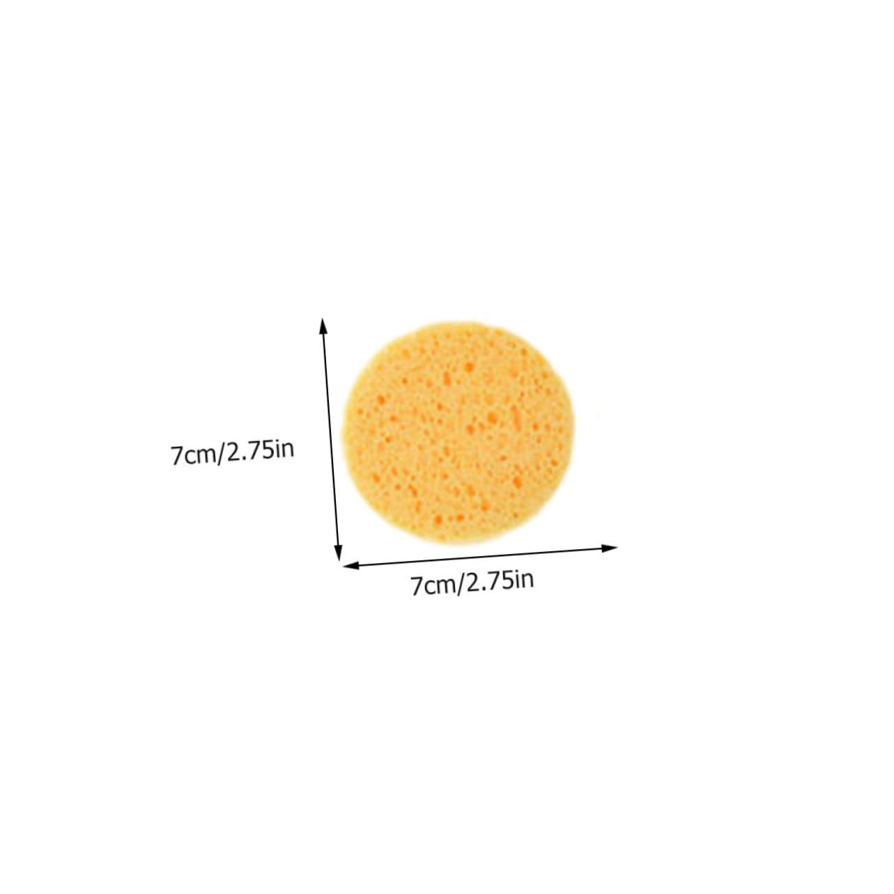 FRCOLOR 100piezas Esponjas De Maquillaje Redondas Suaves y Comodas Para Limpieza Facial y Desmaquillado Herramienta Esencial Para Maquillaje y Cuidado Piel