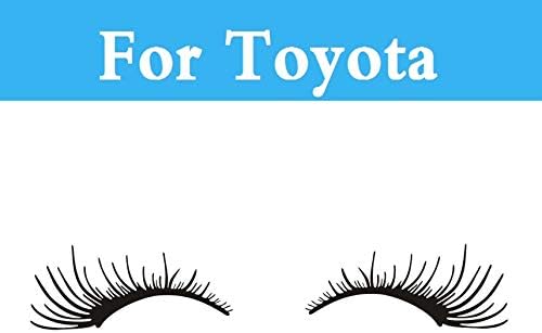Chenghuaguo 1Pair Cute Car Styling Black Eyelashes Headlight Sticker for Toyota Aurion Avalon Venza Allex Allion Altezza Auris 4Runner