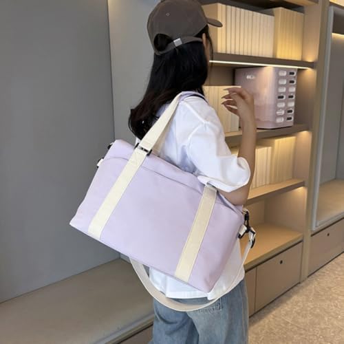 Bolsa de hombro compacta para viajes con compartimento seco-húmedo azul moderno de 43cm 4