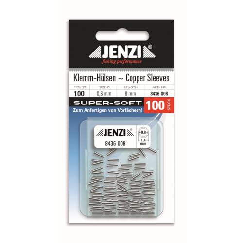 JENZI Quetsch-Hülsen, Inhalt ca. 100 Stück, 1,8 mm