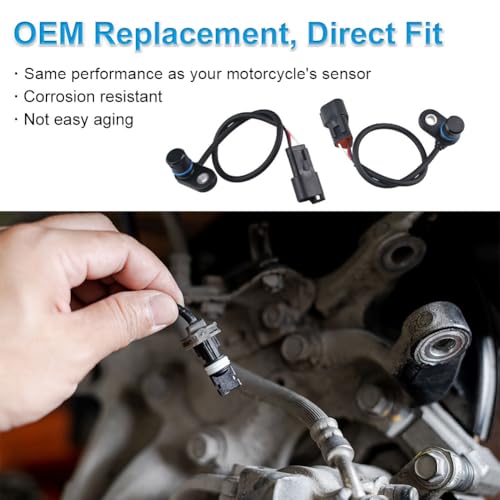 WMPHE Compatible with Speed Sensor Harley Davidson Electra Glide Softail Road Glide Road King 2000 2001 2002 2003 2004 2005 2006, Motorcycle Electronic Speedometer Sensor 74430-00D, 74430-00C