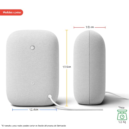 Image of Google Audio Bluetooth Speaker - Wireless Music Streaming, Powerful Sound, Assistant Built-in, Wi-Fi and Bluetooth Connectivity, Smart Home Control, Stereo Pairing - Chalk